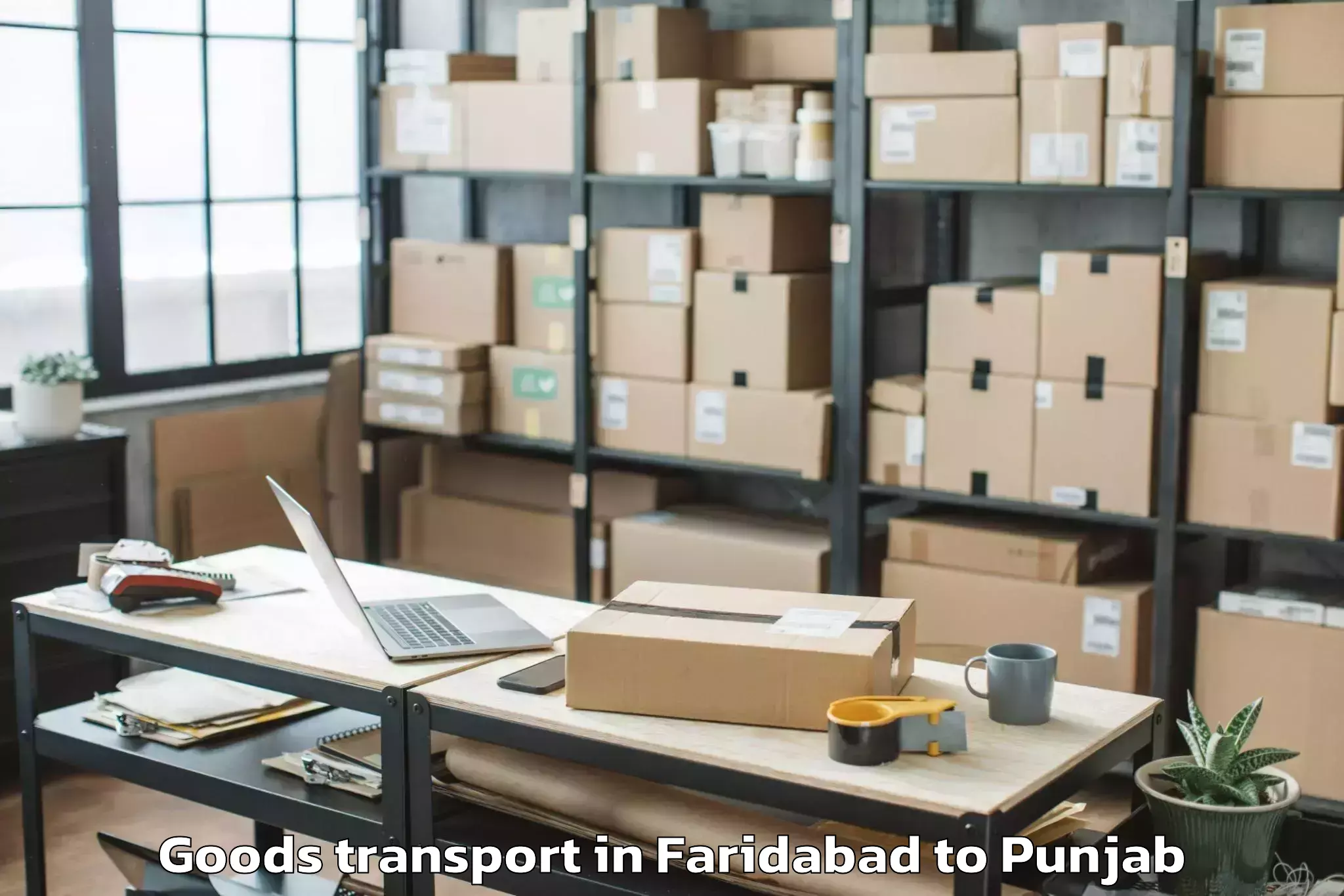 Book Faridabad to Shahkot Goods Transport Online